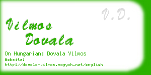 vilmos dovala business card